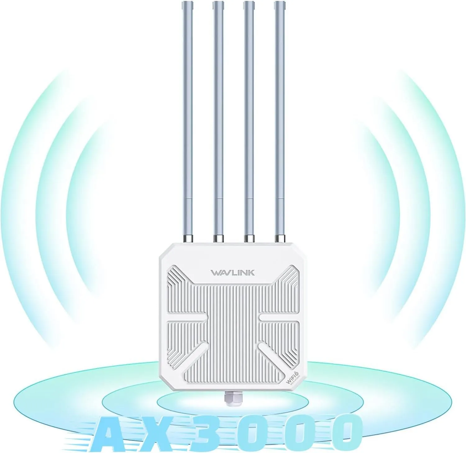 WAVLINK AX3000 WiFi 6 Wireless Outdoor Wireless Access Points, Long Range Outdoor WiFi with Dual Band/PoE/IP67/600mW of Power/Up to 256 Devices for Parties, Business Gatherings Work with Starlink