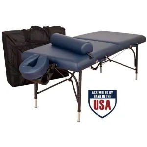 Wellspring Portable Massage Table / Professional Package / Includes Table, Boiance Face Rest, Semi-Round Bolster, Carry Case, Arm Hammock by Oakworks