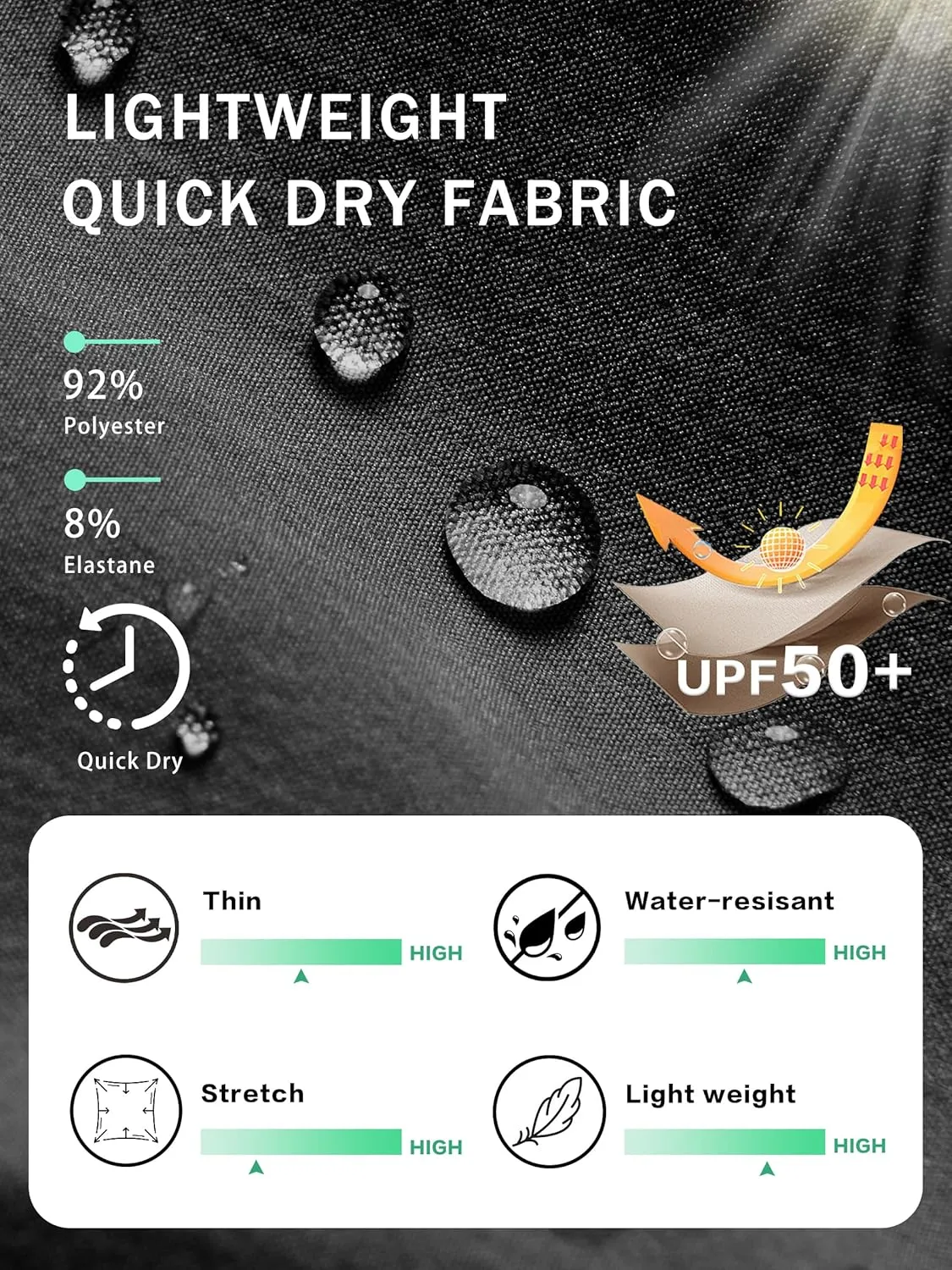 WENRONSTA Women's Cargo Pants Lightweight Water Resistant Quick Dry Hiking Pants Travel Outdoor Work Joggers with 6 Pockets