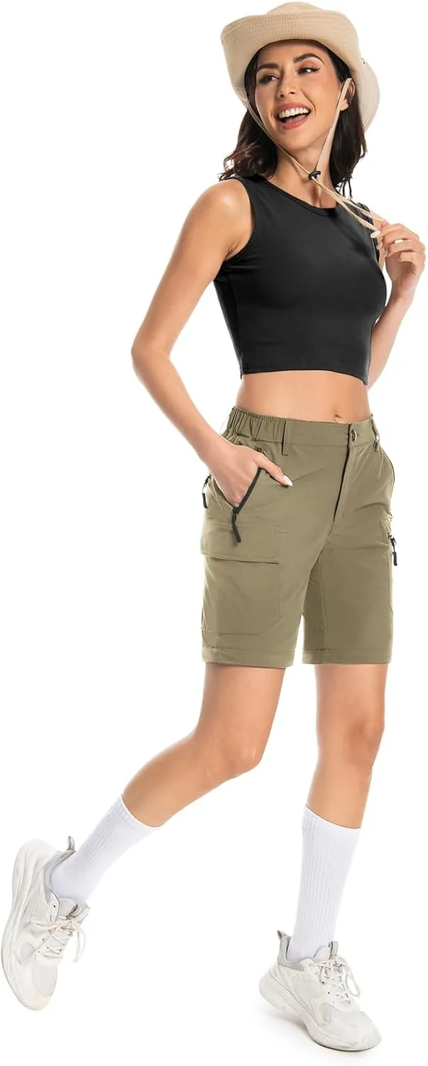 Wespornow Women's-Hiking-Pants Convertible-Zip-Off-Quick-Dry-Pants for Cargo, Camping, Travel, Outdoor, Fishing, Safari