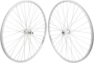 WheelMaster Weinmann LP18 Wheel Set - 27" x 1.0", 36H, QR, 5/6/7-Speed, All-Silver
