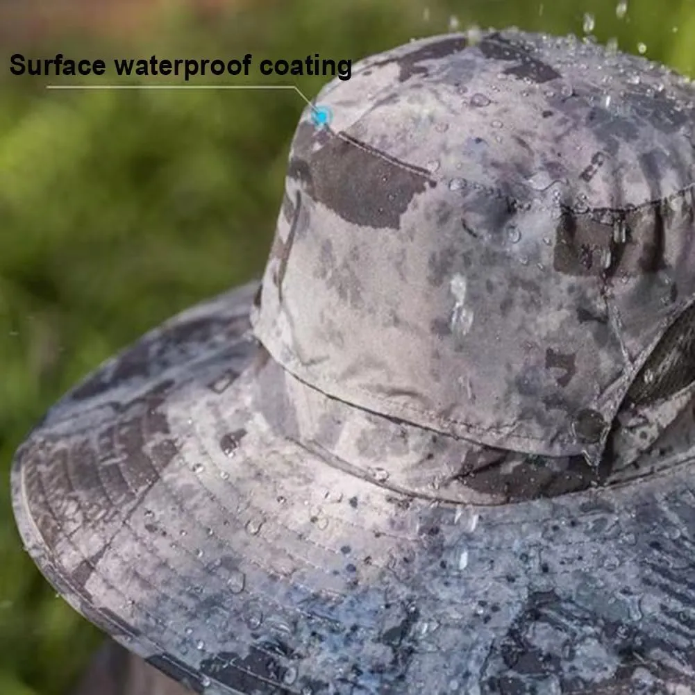 Wide Brim Solar Fan Hat, Solar Powered Hat Fan, for Hiking, Camping and Fishing