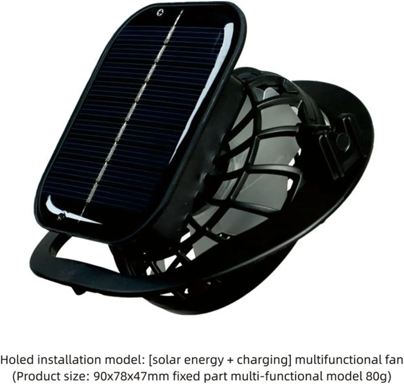 Wide Brim Solar Powered Fan Hat, UPF 50  Solar Fan Sun Hat for Fishing Hiking Beach Camping Outdoor