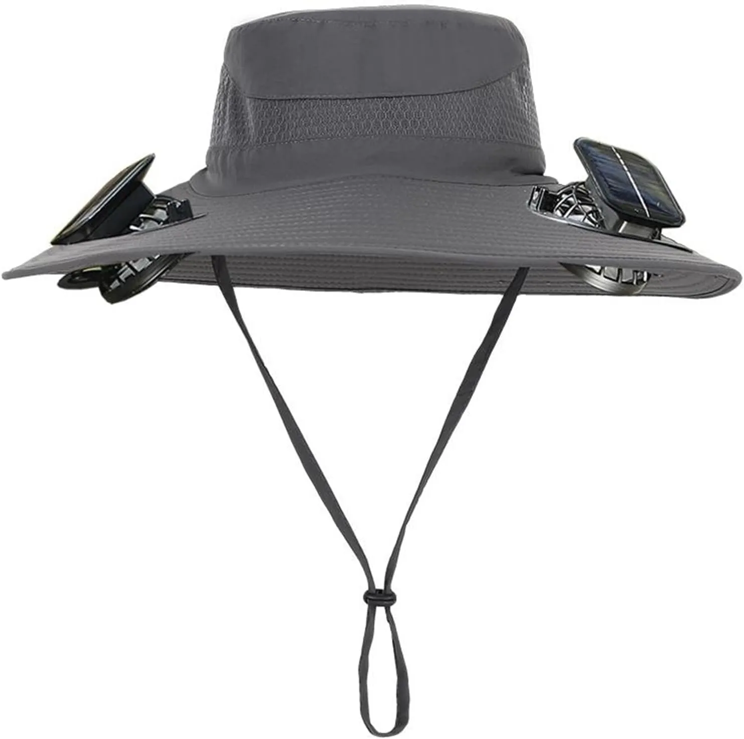Wide Brim Solar Powered Fan Hat, UPF 50  Solar Power Fan Bucket Hats for Beach Fishing Outdoor Camping Hiking