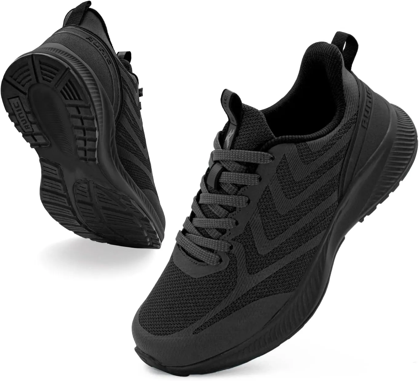 Wide Toe Box Sneakers for Women - Extra Wide Width Lightweight Running Shoes, Breathable Walking Tennis Shoes with Arch Support and Non-Slip Rubber Outsole