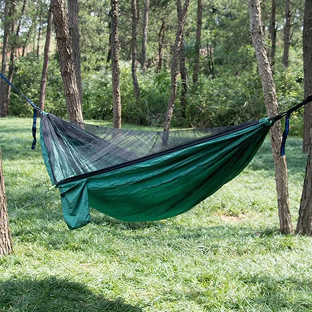 Wild Camping,mosquito Net Camping,Nylon Material, Encrypted Anti-mosquito Netting, Portable Drawstring Quick-open Outdoor Hammock, Suitable for Camping, Camping, Beach and Travelling(Fruit Green)