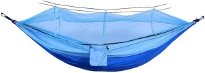 Wild Camping,mosquito Tent,Encrypted Mosquito Net with Storage Belt, 210T Quick-drying Easy to Carry, Suitable for Outdoor Camping Mosquito Nets(Dark blue and light blue)