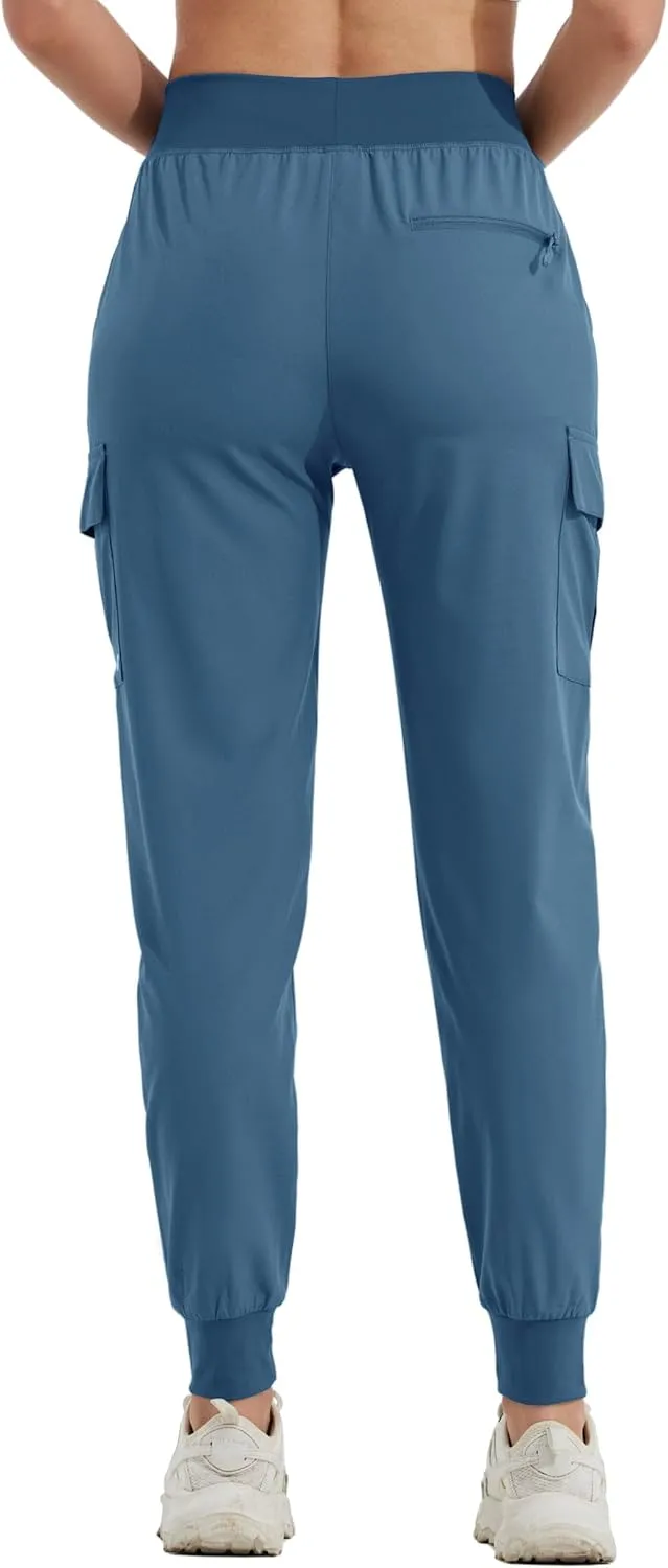 Willit Women's Cargo Hiking Pants Lightweight Athletic Outdoor Travel Joggers Quick Dry Workout Pants Water Resistant