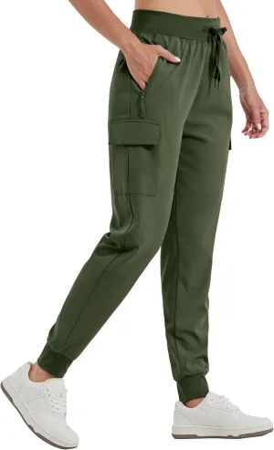 Willit Women's Cargo Hiking Pants Lightweight Athletic Outdoor Travel Joggers Quick Dry Workout Pants Water Resistant