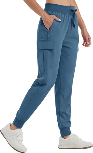 Willit Women's Cargo Hiking Pants Lightweight Athletic Outdoor Travel Joggers Quick Dry Workout Pants Water Resistant