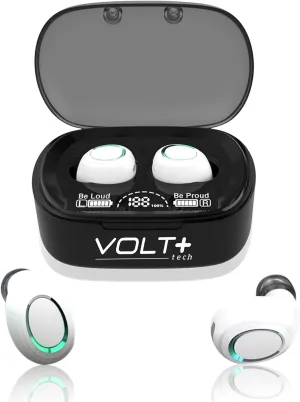 Wireless PRO Bluetooth 5.3 Earbuds Compatible with Kurio Tab Ultra 2   36 Hour Playback Use, Wireless IPX4 Waterproof/Sweatproof/Noise Reduction with Quad Mic