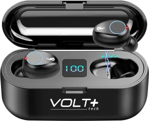Wireless V5.3 Bluetooth Earbuds Compatible with Sony Ericsson Xperia X1 and 2,000Mah PowerBank LED Display, Mic 8D Bass IPX7 Waterproof/Sweatproof