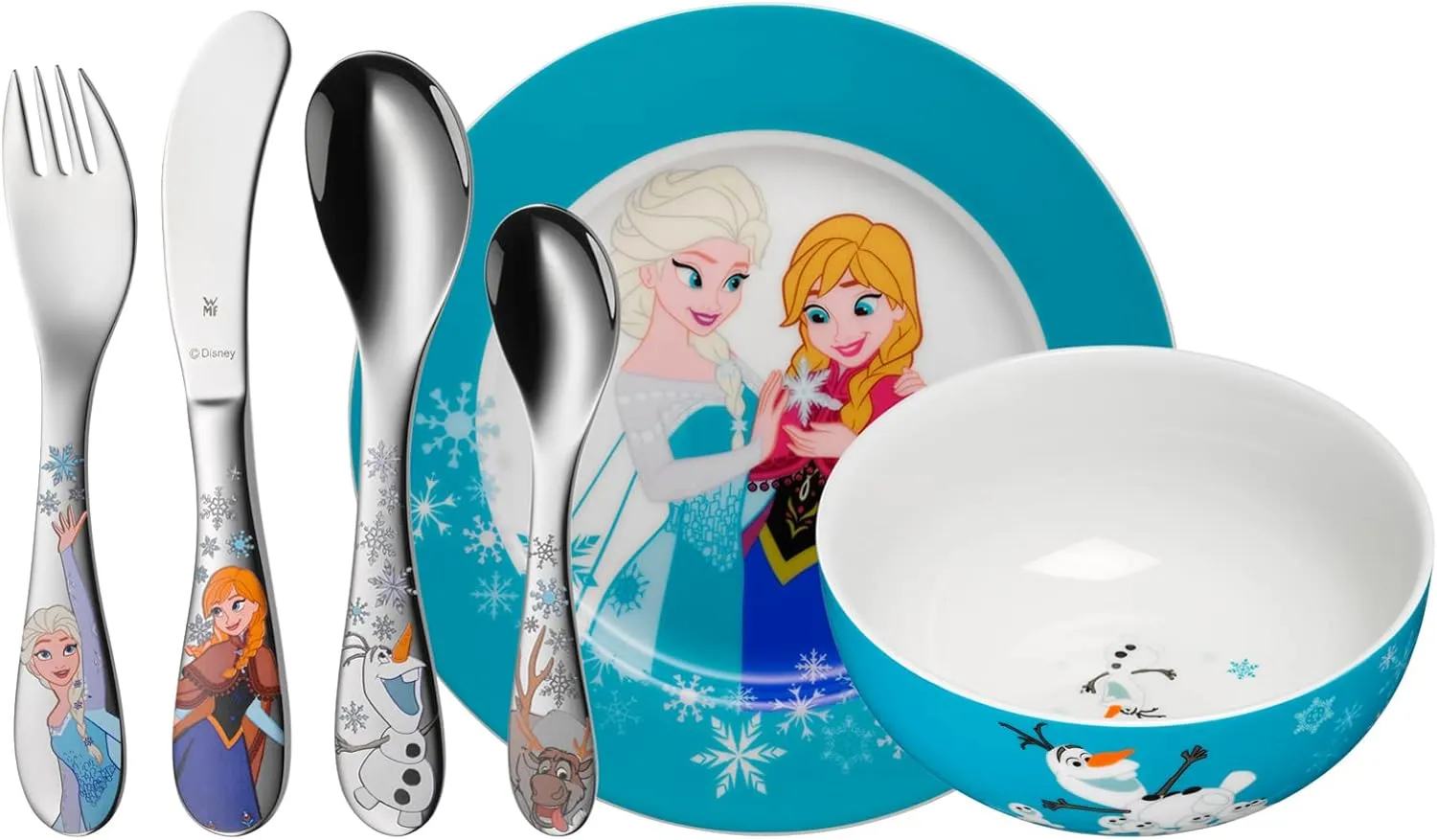 WMF Disney Frozen Children's Cutlery Set, Transparent, 6-Piece
