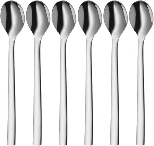 WMF Latte Macchiato Spoon Set of 6, 1-Pack, Stainless Steel