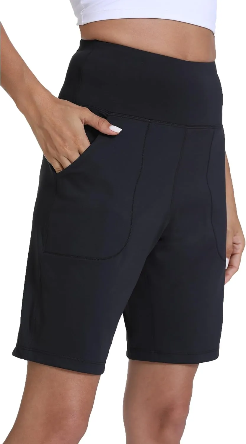 Women's Athletic Running Shorts with Pockets Lightweight Quick Dry Hiking Shorts for Workout Gym and Sports