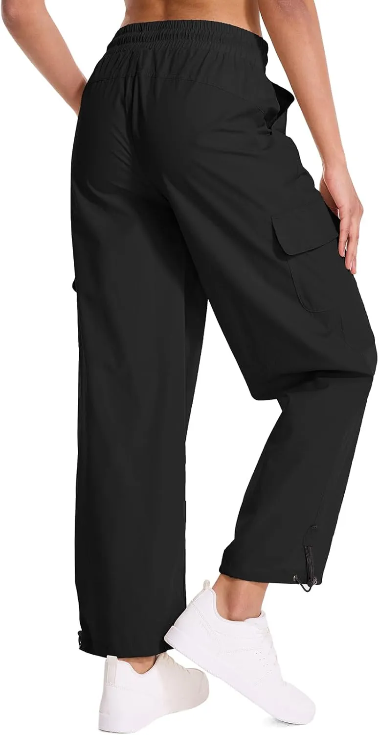 Women's Cargo Hiking Pants Waterproof Quick Dry Pants Outdoor Water Resistance Stretch Lightweight for Safari Casual Camping