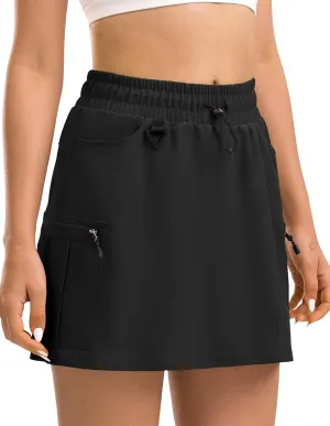 Women's Hiking Cargo Skort Golf Skirt with 5 Pockets Tennis Dressy Casual 16" Skorts for Summer Travel Outdoor 2025