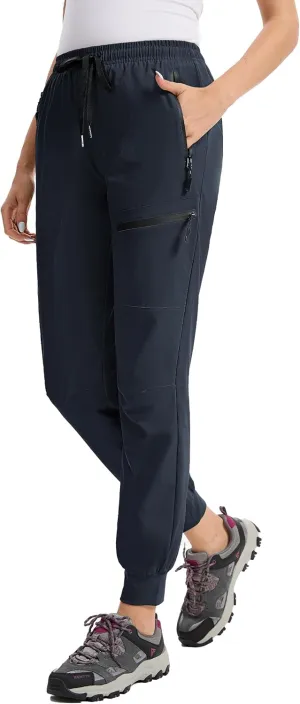 Womens Tall Hiking Pants 30/32/34 Inseam Lightweight Joggers Quick Dry 4 Pockets Travel Athletic Cargo UPF50 