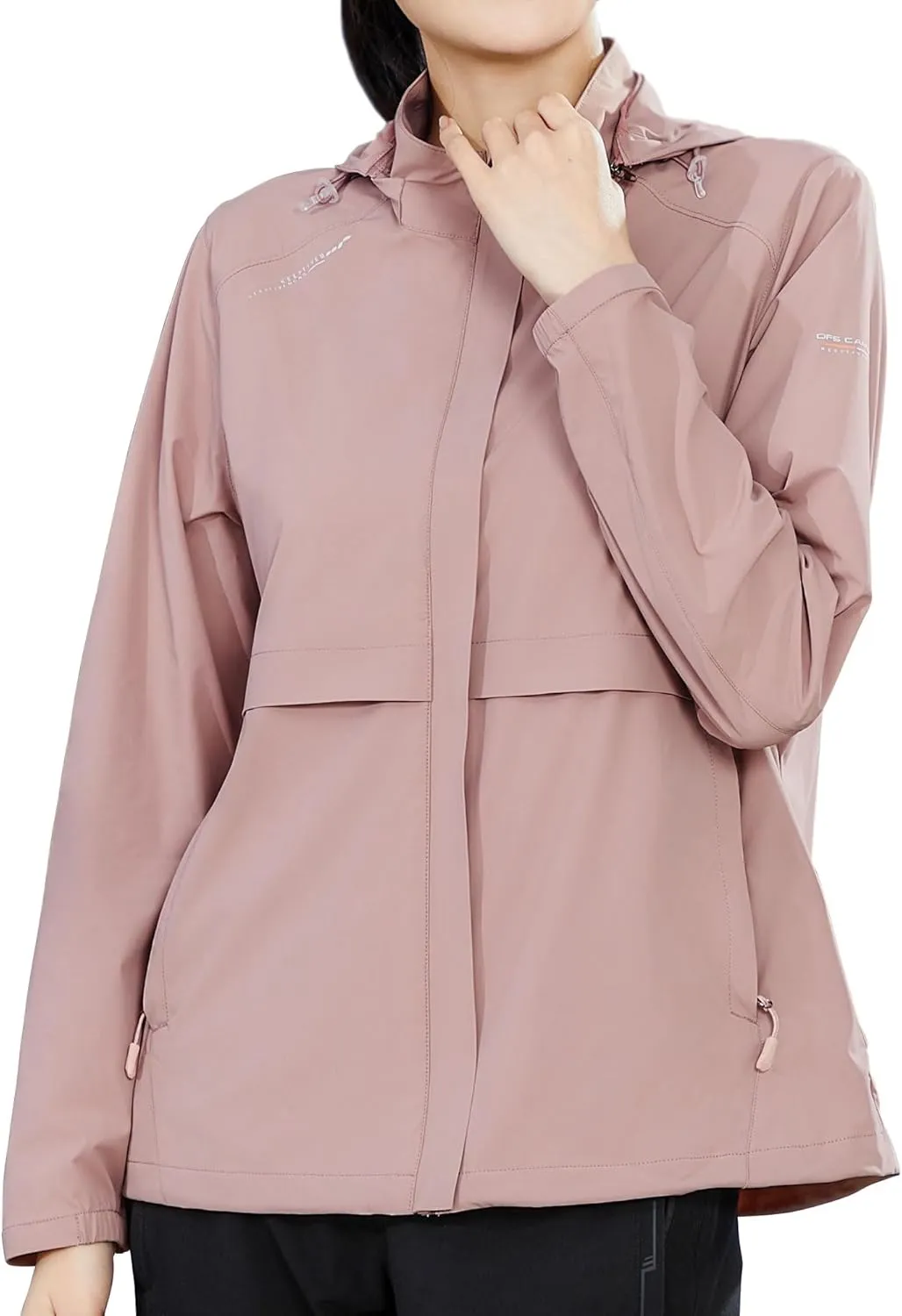 Women's UPF 50  Sun Protection Hooded Jacket Breathable Long Sleeve for Summer Outdoor Activities Sunwear Yoga