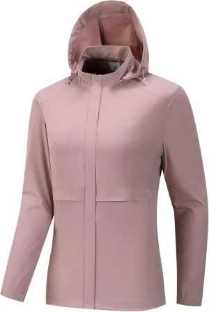 Women's UPF 50  Sun Protection Hooded Jacket Breathable Long Sleeve for Summer Outdoor Activities Sunwear Yoga