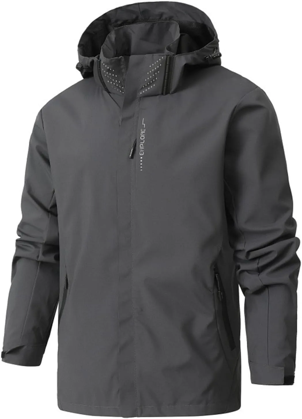 Women's Waterproof Rain Jacket Lightweight Hooded Raincoat for Hiking Travel Outdoor Softshell Windbreaker Jacket