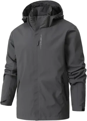 Women's Waterproof Rain Jacket Lightweight Hooded Raincoat for Hiking Travel Outdoor Softshell Windbreaker Jacket