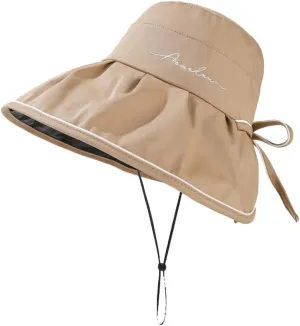 Women's Wide Brim Sun Hats UPF 50  UV Protection Packable Summer Beach Hat Bucket Cap for Travel