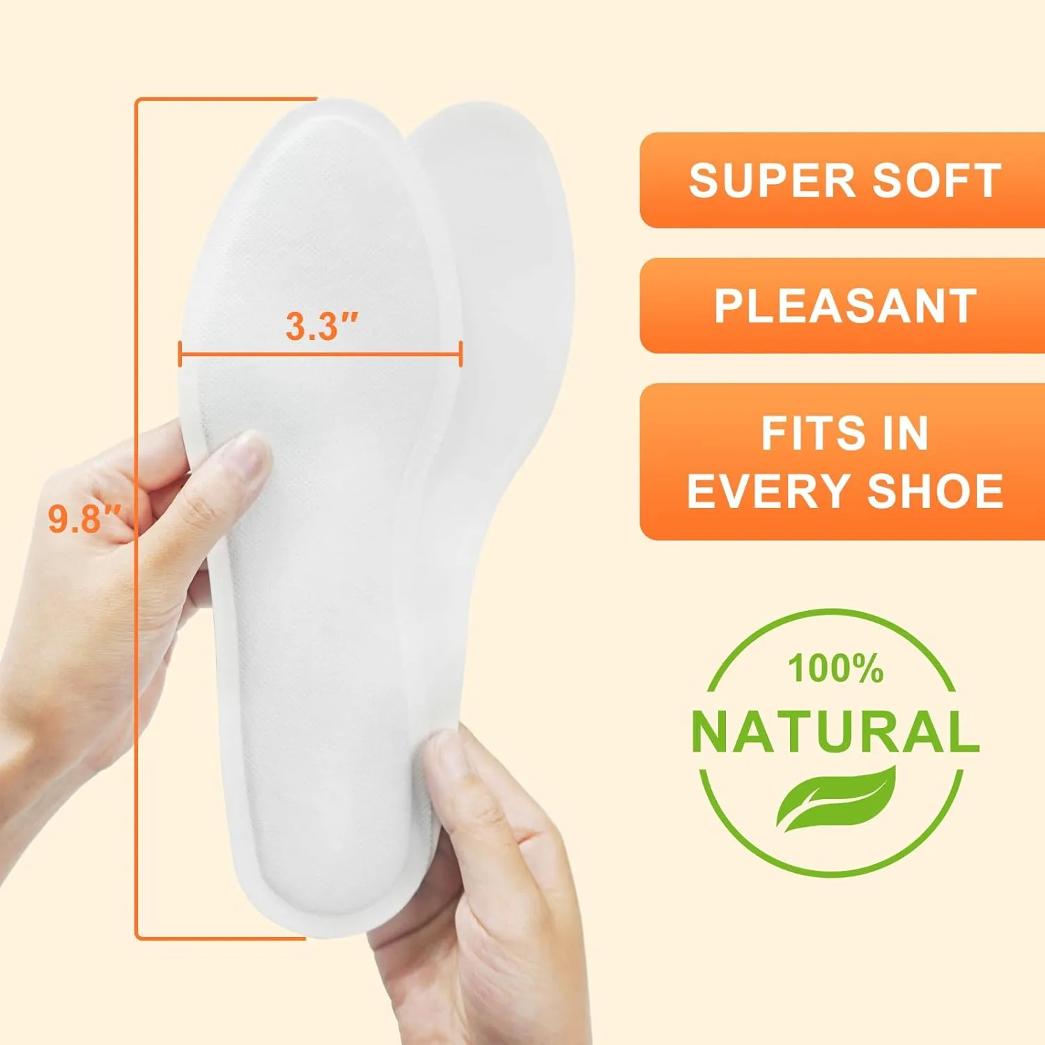 WORLD-BIO Disposable Insole Foot Warmers 7/10/16/40 Pairs Value Pack, Provide 12 Plus Hour Heating, Long Lasting Safe Natural Odorless Air Activated Warmer for Toe Hand Body, Hot Foot Warmers for Kids