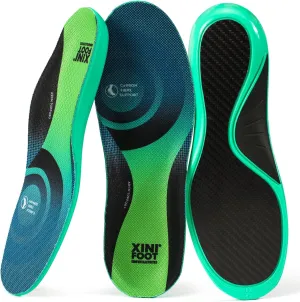 XINIFOOT Carbon Fiber Insole Performance Insoles Shock Absorbing Sport Shoe Insoles for Running, Basketball, Athletics Arch Support Insoles Inserts for Hiking Boots or Shoes