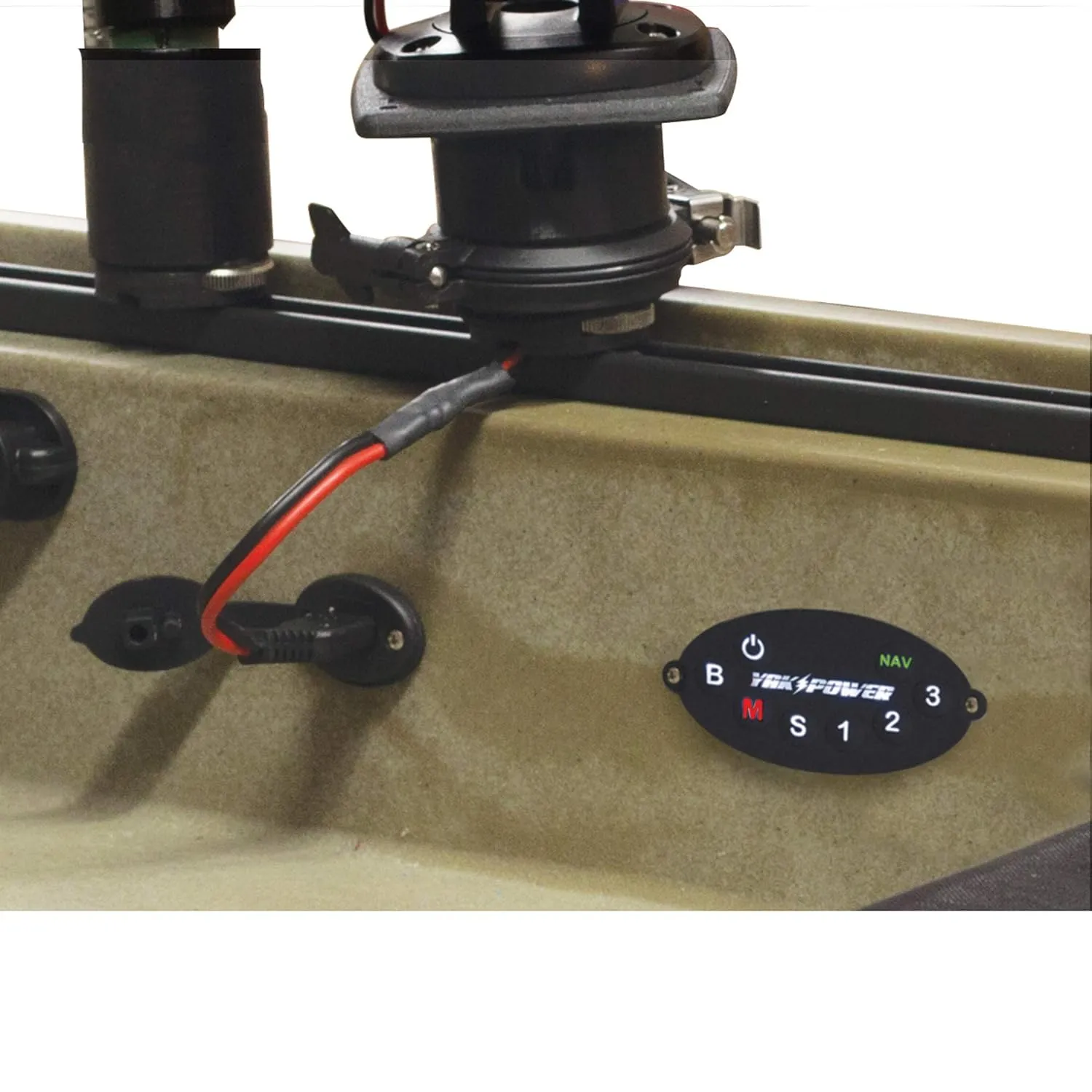 Yak-Power | Power Panel Digital Switching System with Plug-and-Play Connectivity for Easy Addition and Control of Your 12-Volt Electronics on Your Kayak (Wireless (8 Channel))