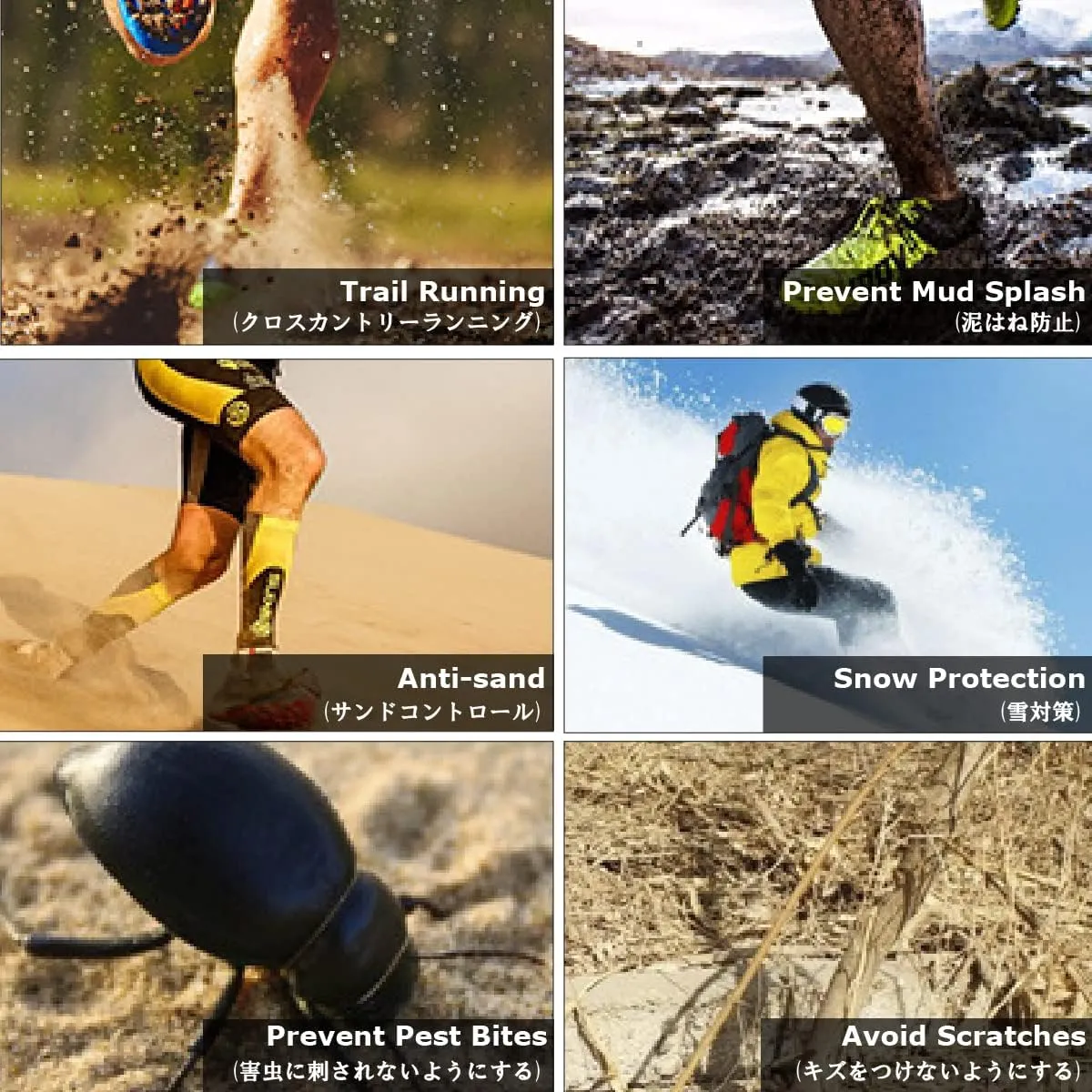 YAPJEB Gaiters Low for Hiking, Lightweight Waterproof Ankle Gaiters Rain Snow Boot Gators for Hiking, Hunting, Climbing, Woodcutting