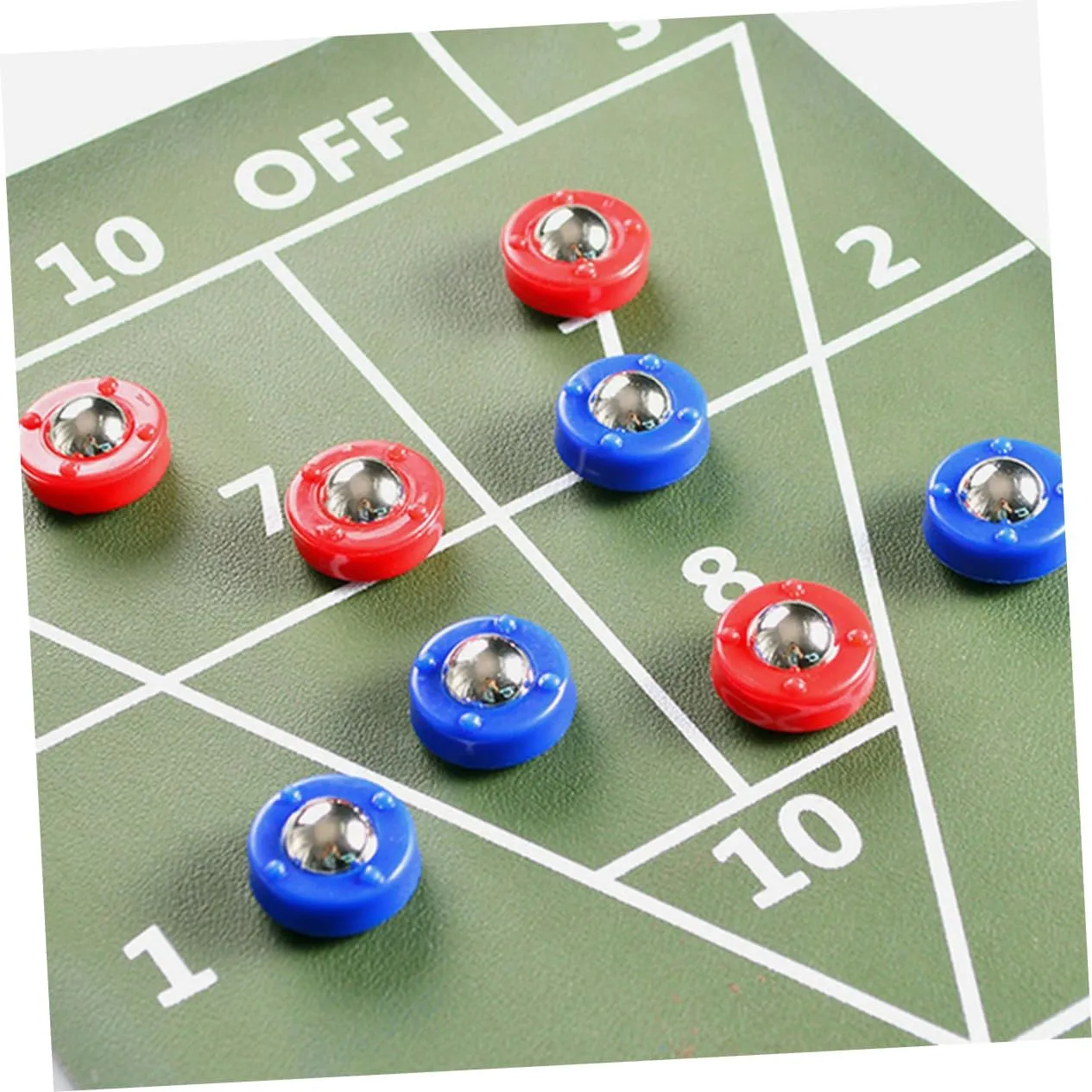 YARNOW Tabletop Shuffleboard Backyard Party Shuffleboard Table Pucks Multi Adults Shuffleboard Sliding Balls