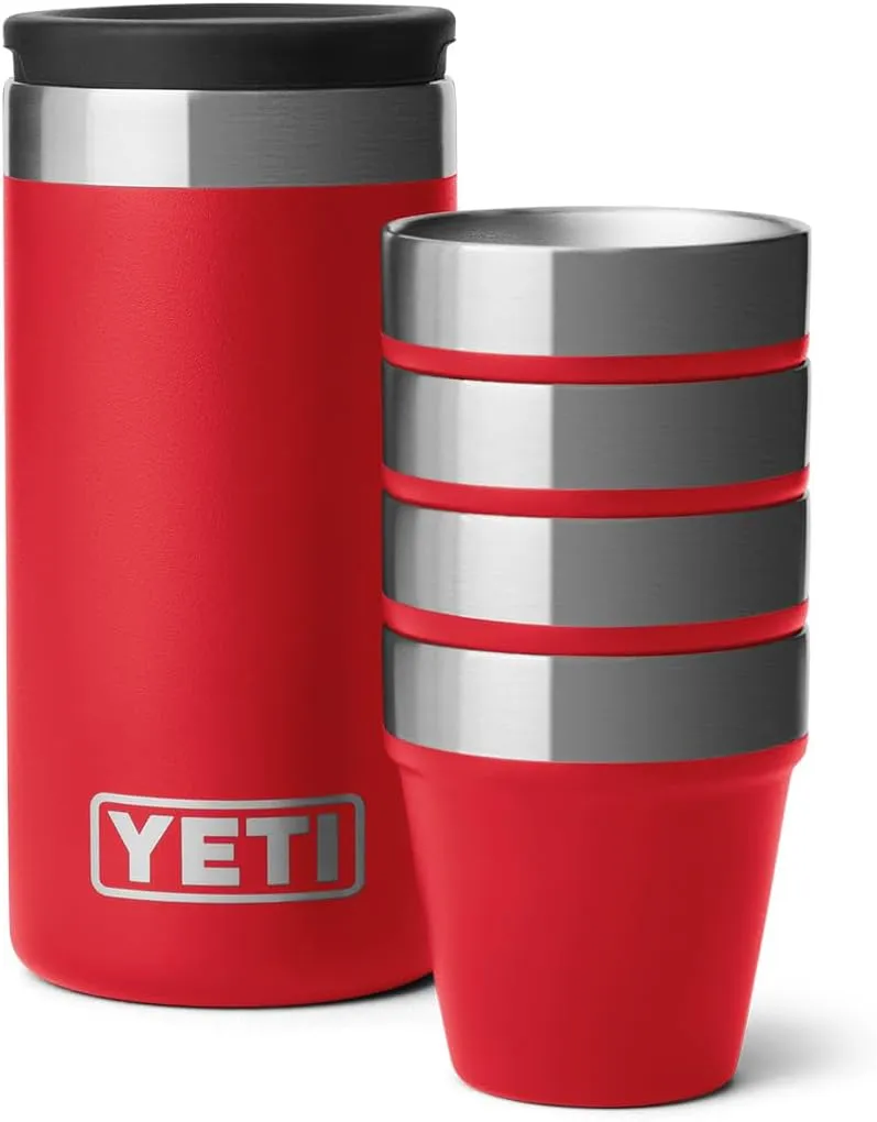 YETI Shot Glasses with Carrying Case, Set of 4