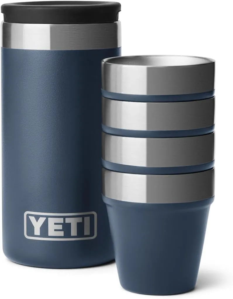 YETI Shot Glasses with Carrying Case, Set of 4