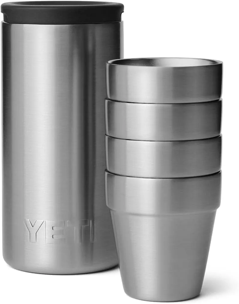 YETI Shot Glasses with Carrying Case, Set of 4