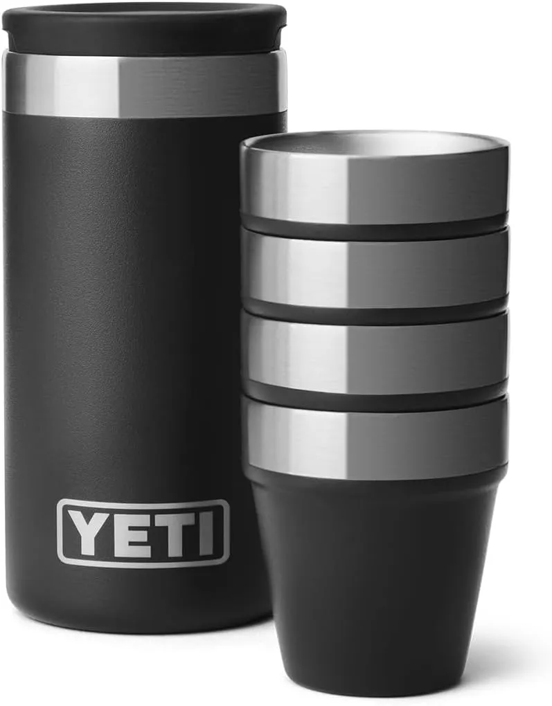 YETI Shot Glasses with Carrying Case, Set of 4