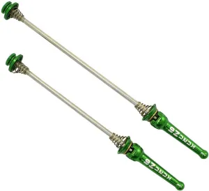 Z6 KQR Road Stainless Axle Hub Skewer, Green, KQR-04-RD-GR, SK2148-T