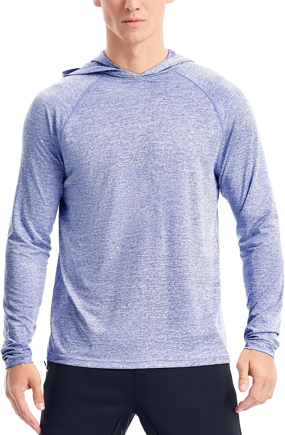 Zengjo Men's Lightweight Pullover Hoodie - Hooded Long Sleeve Workout Shirts