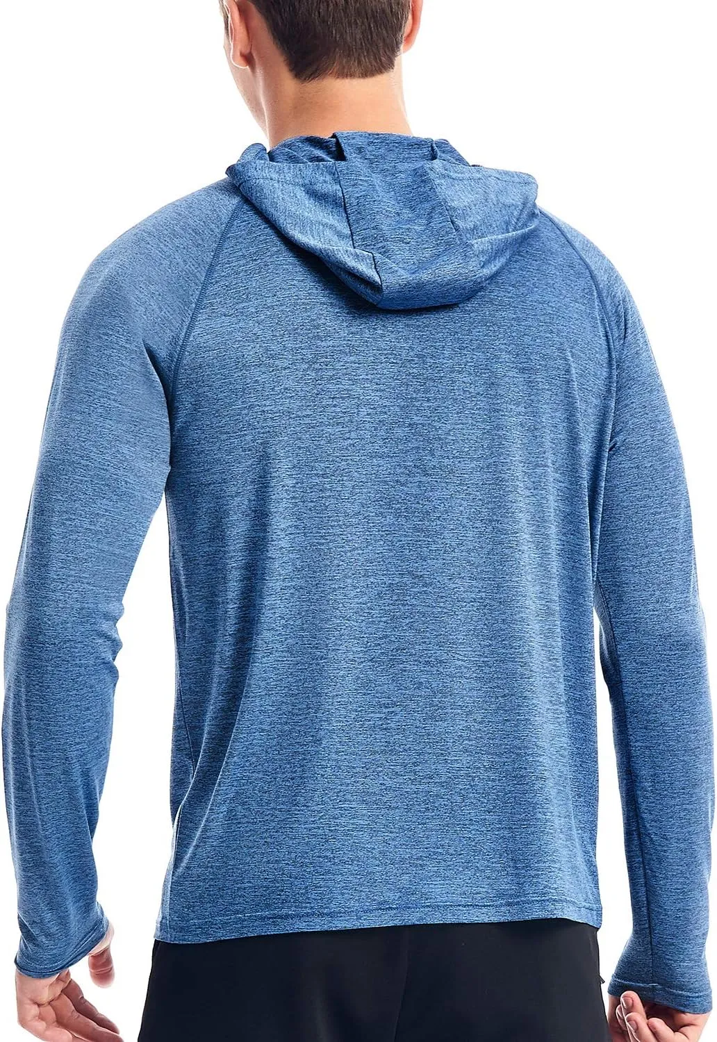 Zengjo Men's Lightweight Pullover Hoodie - Hooded Long Sleeve Workout Shirts