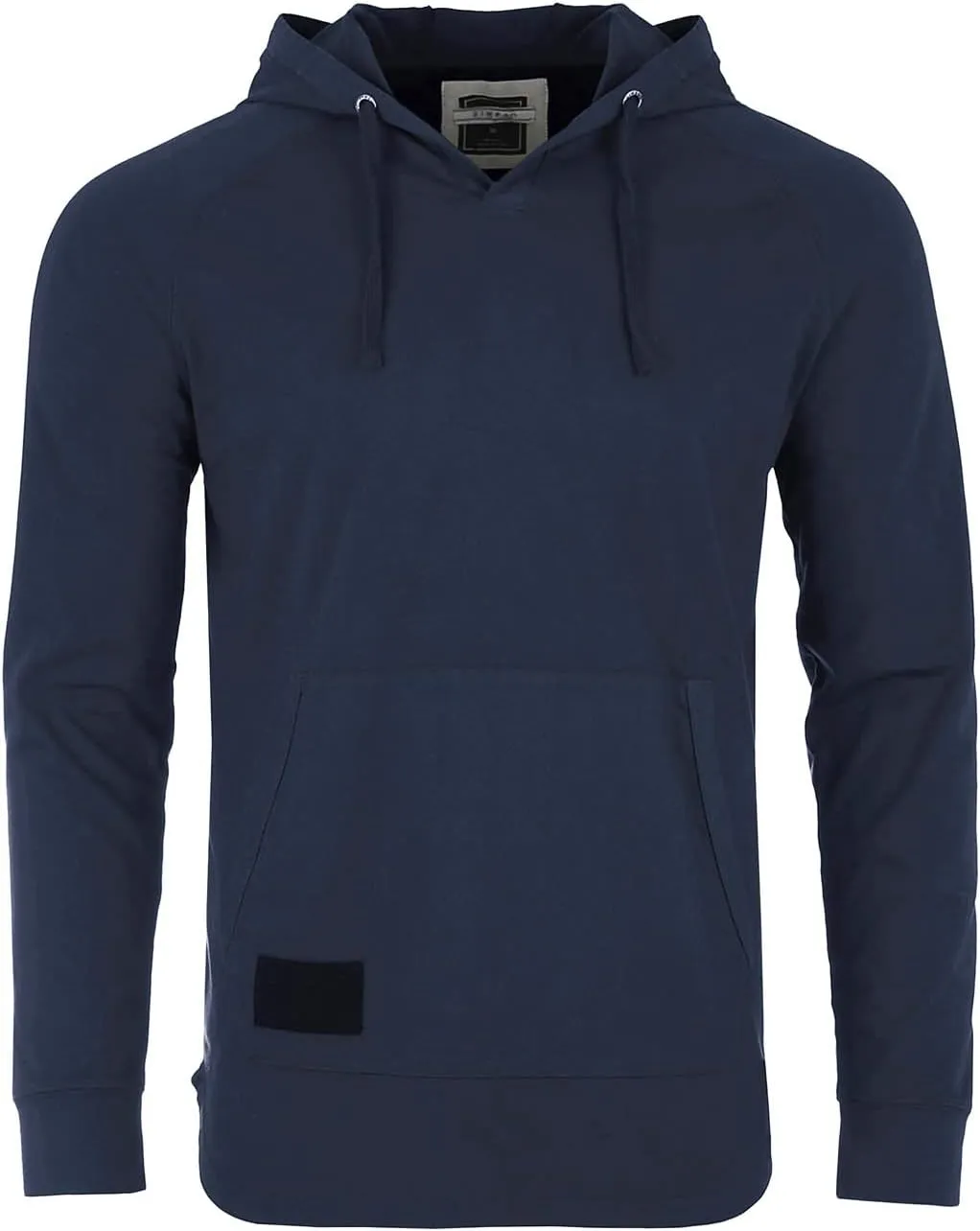 ZIMEGO Men's Long Sleeve Hoodie Garment Dyed Pullover Hood shirt - Lightweight