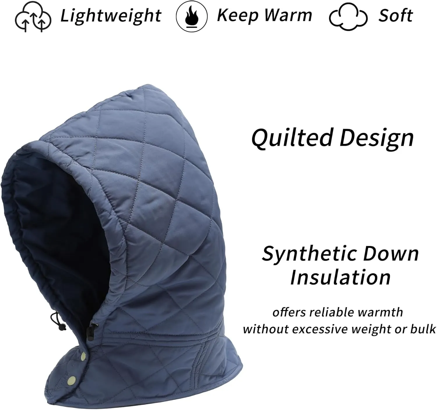 ZLYC Women Windproof Winter Hats Down Hooded Scarf Balaclava Beanie Warm Skull Cap
