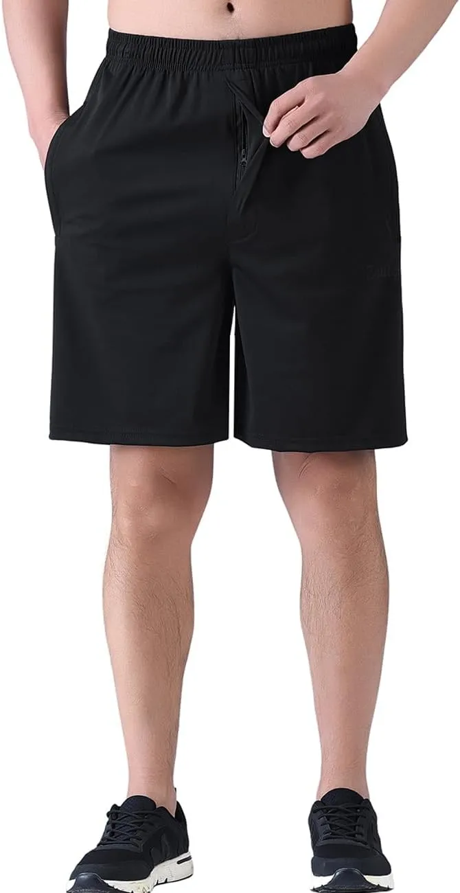 Zoulee Men's Lightweight Athletic Shorts Quick Dry Workout Sports Shorts 7"/ 5"/ 9" with Front Fly