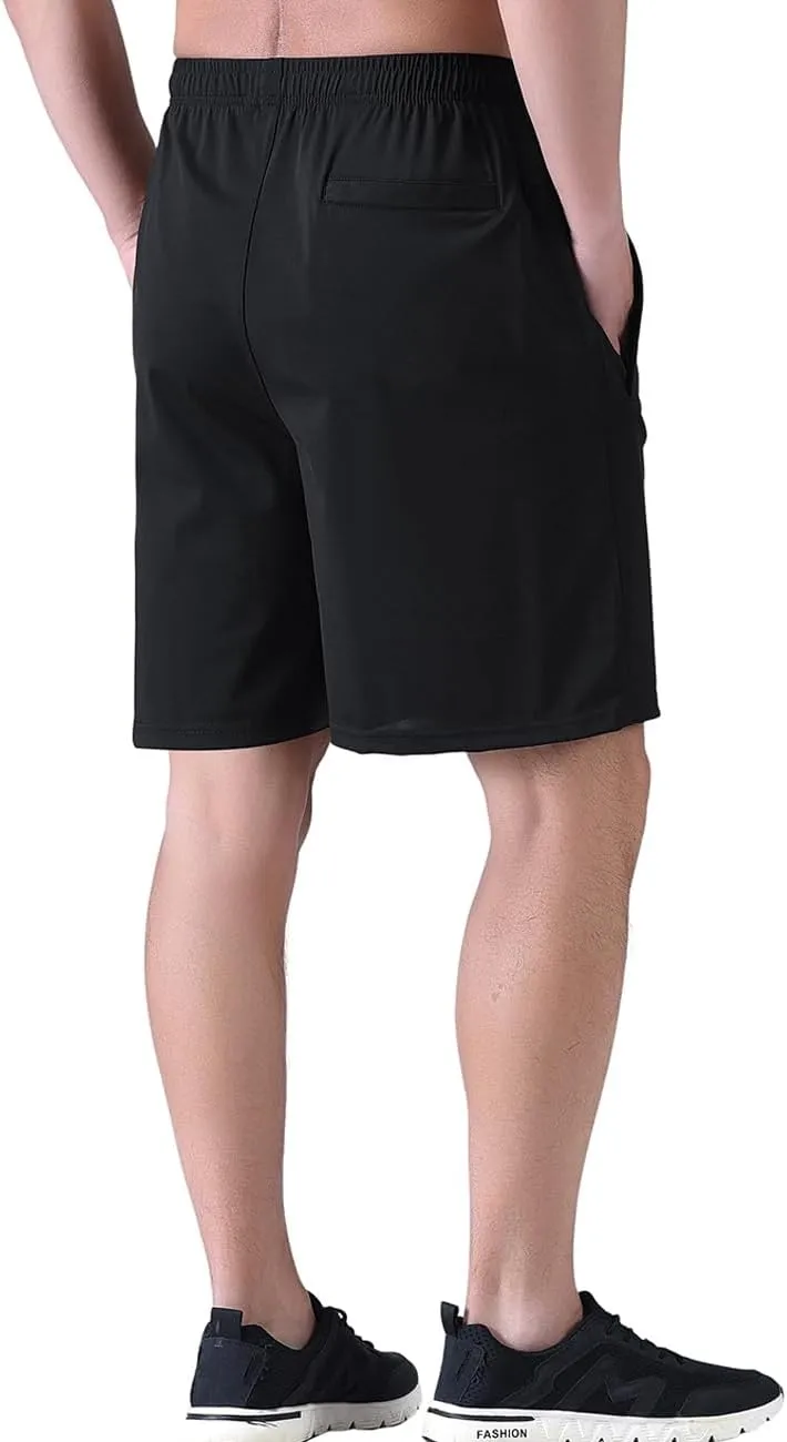 Zoulee Men's Lightweight Athletic Shorts Quick Dry Workout Sports Shorts 7"/ 5"/ 9" with Front Fly