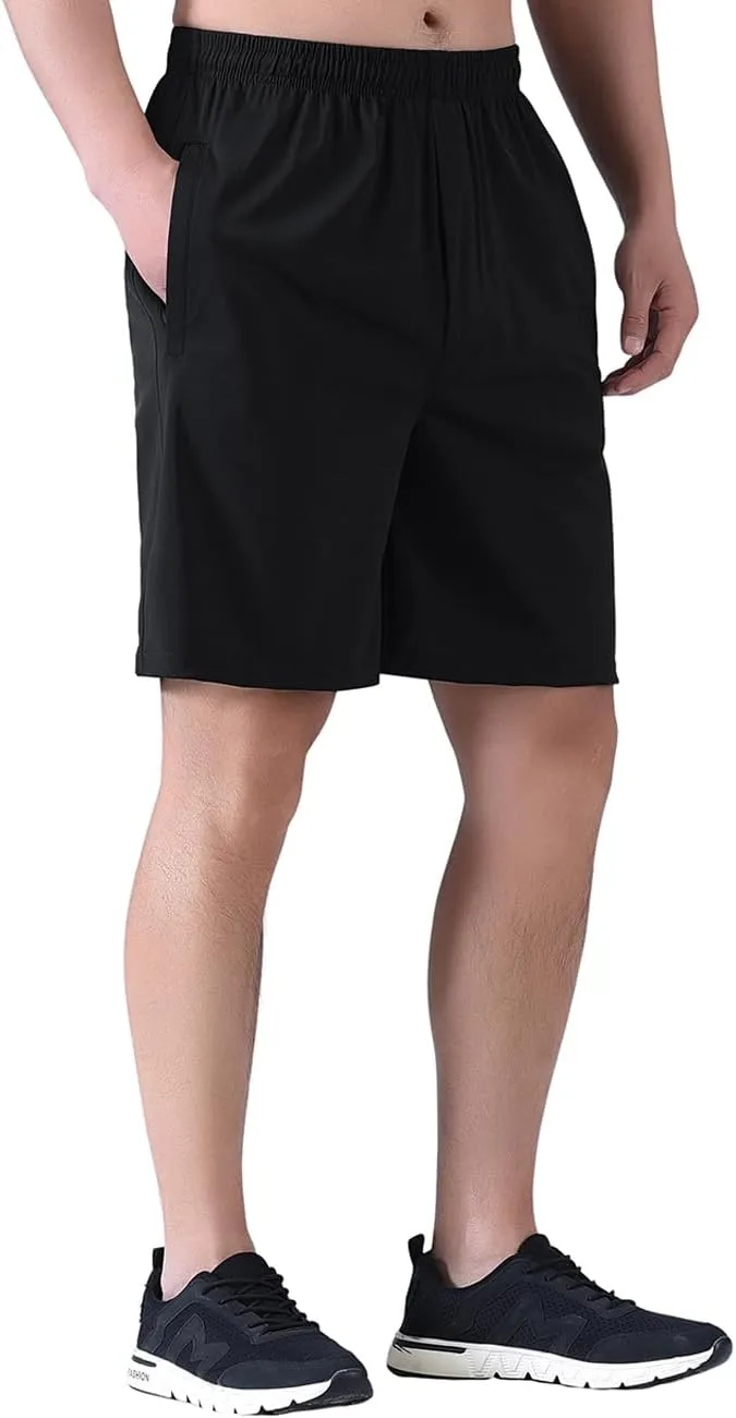 Zoulee Men's Lightweight Athletic Shorts Quick Dry Workout Sports Shorts 7"/ 5"/ 9" with Front Fly