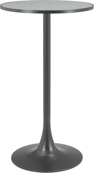 Zuo Bite Bar Table Gray & Black