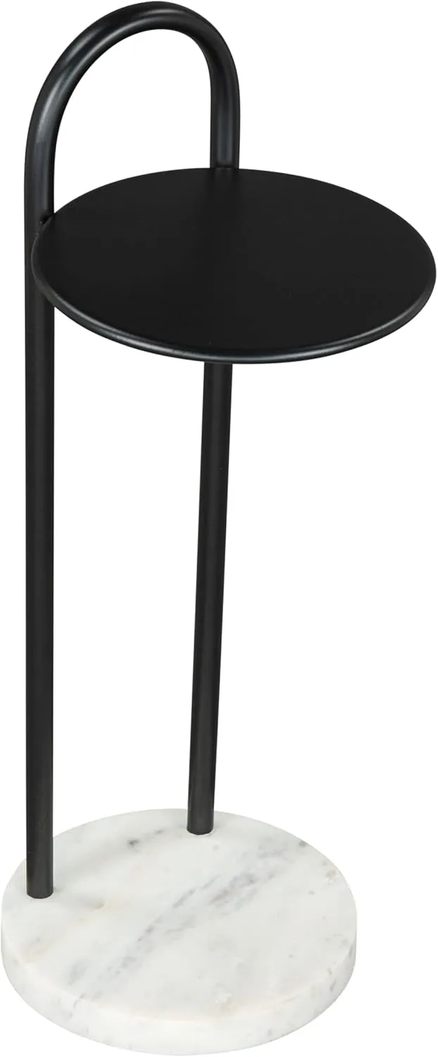 Zuo Christian Side Table Black & White