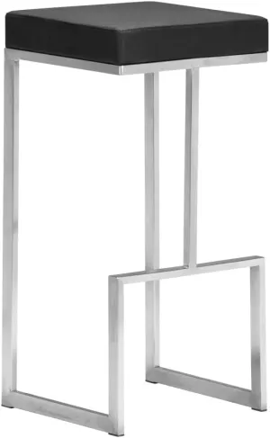Zuo Darwen Bar Chairs (Set of 2), Black
