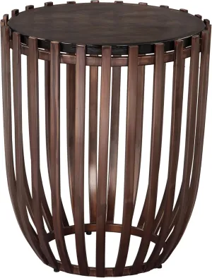 Zuo Kafig Side Table Bronze