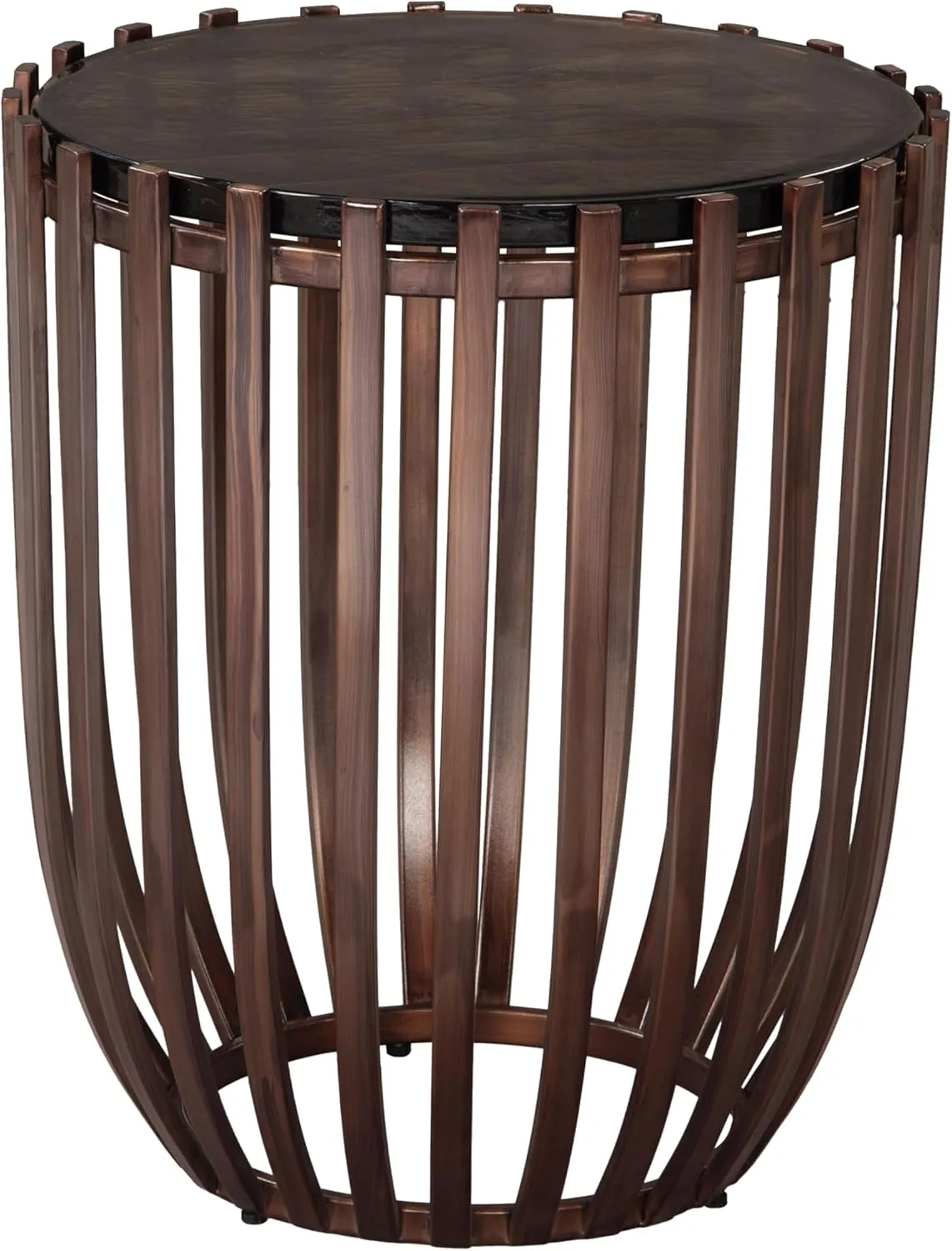 Zuo Kafig Side Table Bronze
