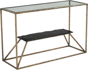 Zuo Ranol Console Table Brass